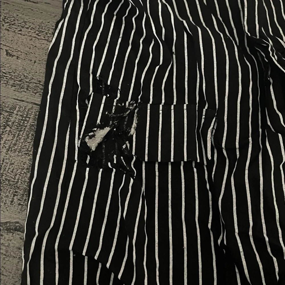 Jack Skellington withered Black and White Striped suit, child’s size Large
